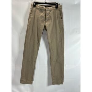 NORDSTROM Men's Brown Slim-Fit Flat Front CoolMax Performance Chino Pant SZ29X32